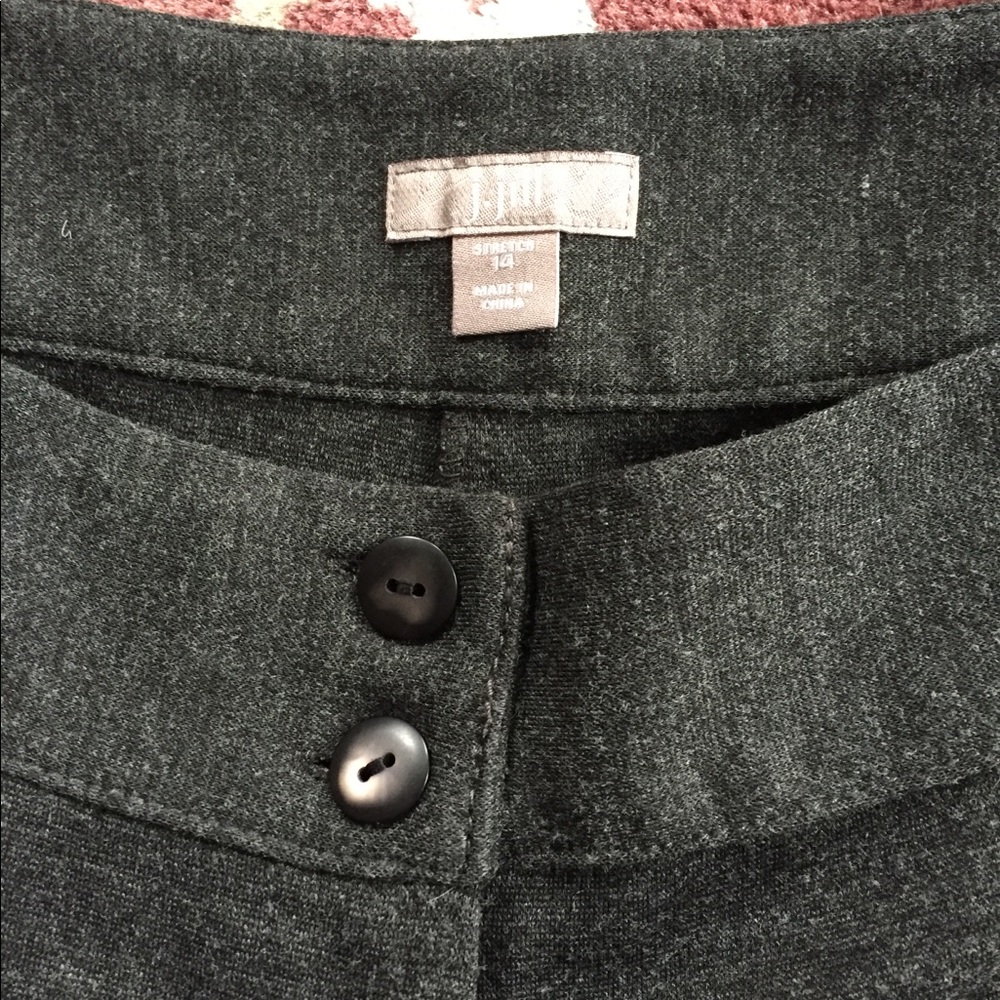 J Jill cozy heather gray wide leg pants